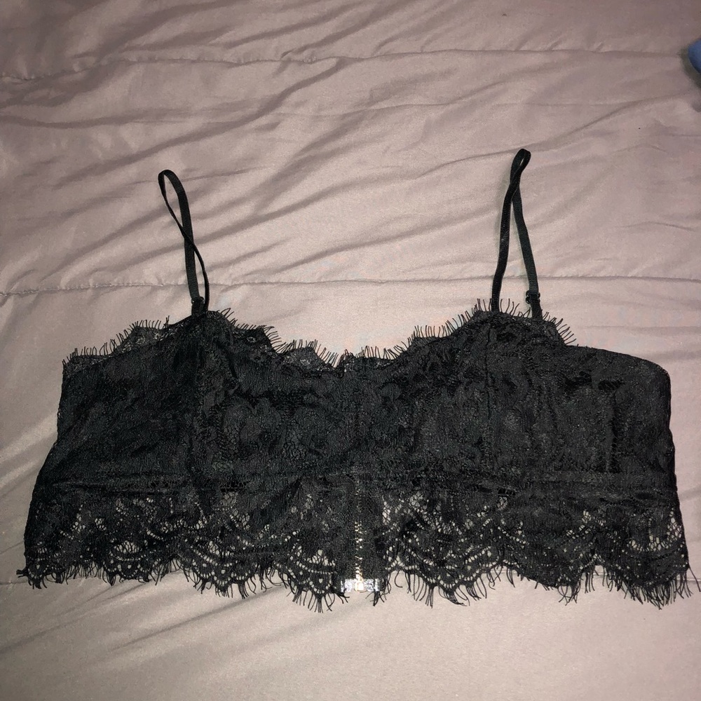 Black Lacey bralette top